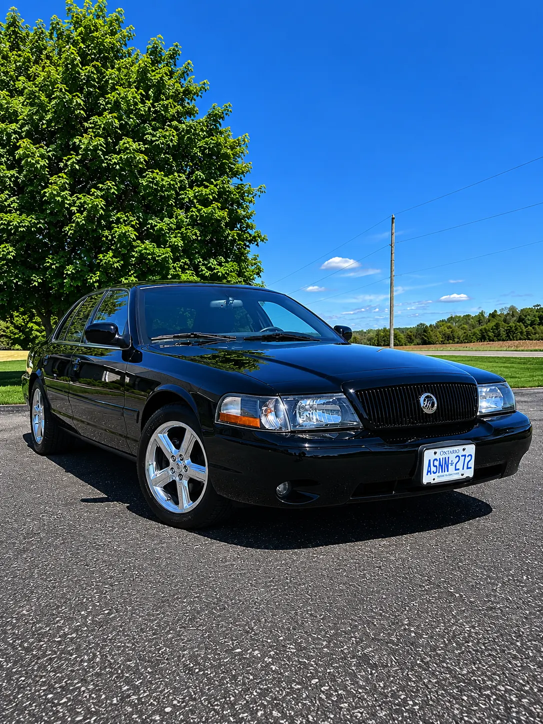 Black Mercury Marauder after paint refinement